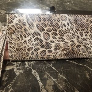 Leopard Print Wristlet